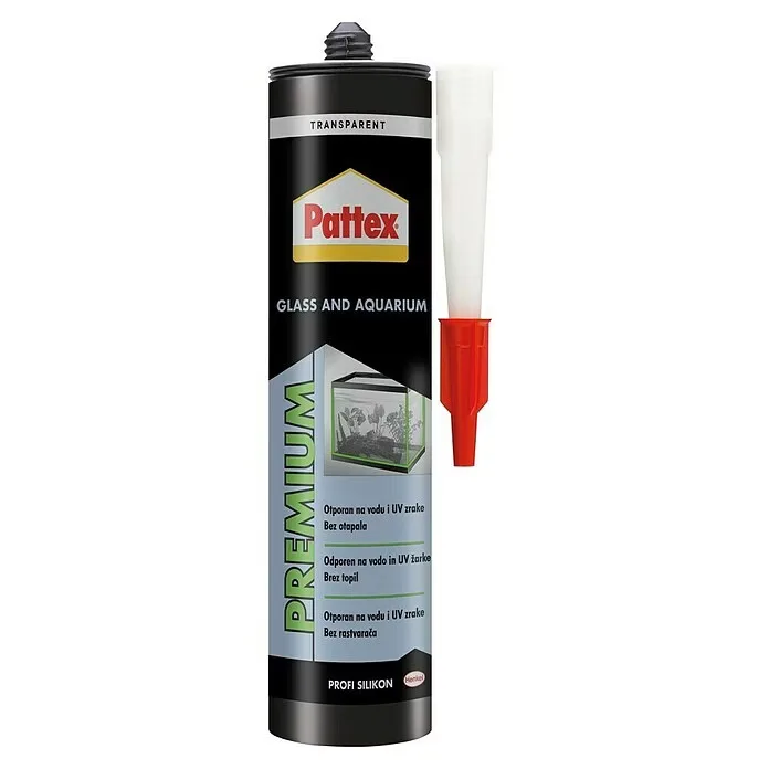 Pattex Glass&amp;Aquarium silikon 280 ml