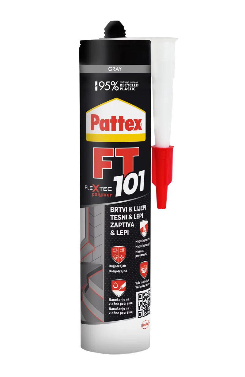 Pattex FT 101 silikon sivi 280 ml