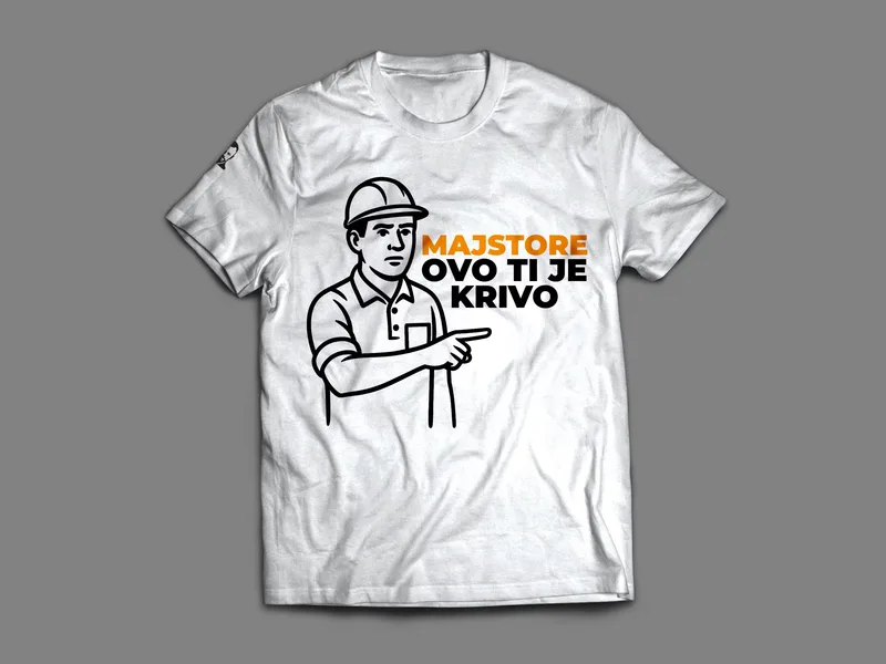 Majica: Majstore, ovo ti je krivo, može pivo